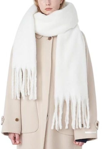 MININAI Damen-Schal, Kaschmir-Gefühl, weich, warm, Winterschal für kaltes Wetter, Weihnachtsdecke, Schal, Pashmina-Schal