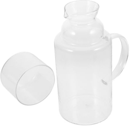 MAGICLULU Large Capacity Glass Pitcher Lid Hot Cold Water Kettle Bar Pitcher Easy Clean Home