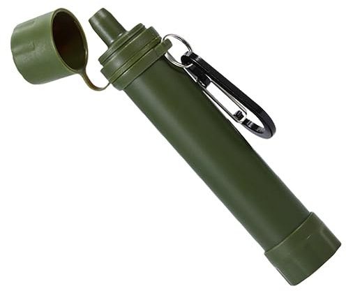 NULYLU Portable Water Purifier Straw with Filter Reusable Compact Water Strainer for Outdoor Camping Survival for Hiking and Travel