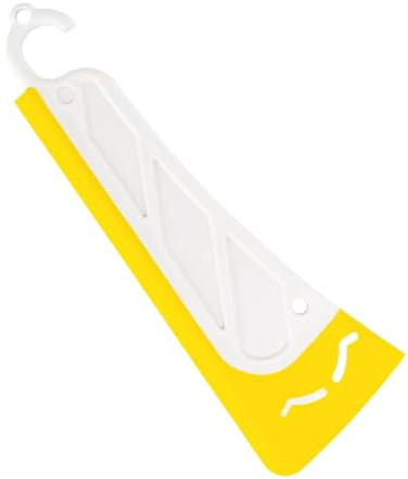 Rascador de silicona para ollas, rascador de cocina de silicona para manchas de aceite, espátula de mango ergonómico, rascador de cabeza suave, resistente al calor, para mesa, estufas