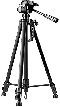 CWCQGH Tripod for Projector Projector Mount Tripod Projector Floor Stand Holder with 1/4 Inches Quick Release Plate and 360° Panorama Ball Head Load 7.7lbs DJ Stand