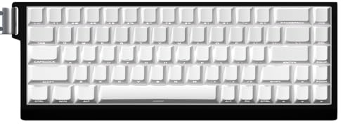JSJTKeys Side-Printed White Keycaps,PBT Shine Through Key Caps 80 Keys Cherry Profile Keycap,Universal Compatiability for 65%,60% Cherry MX Switches Mechanical Keyboard(Only Keycap)