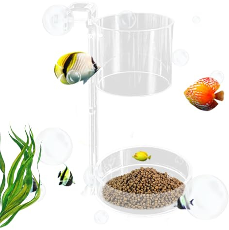 Fischfutterstation Mit Schwimmend Und Sinkend Typ - Fischfutterautomat,Futterautomat Für Hobbyisten Anfänger Aquarium Wohnzimmer