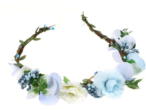 LRXIYODE Diadema de Novia Elegante para Boda y Viaje, Accesorio Cabello de Seda y Gasa, Postizo Floral Adecuado para Fotos y Eventos Obsequios