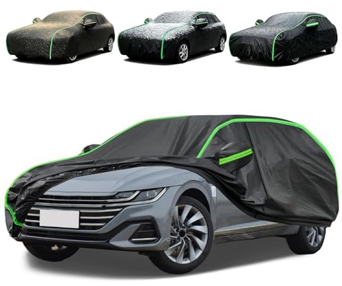 Telo Copriauto per Tesla Model 4 Long Range Dual Motor 2024, Telo Auto per Esterno Impermeabile Anti-UV, Protezione Anti-Grandine e Anti-Graffio, Copertura Completa con Zip Laterale -FL12