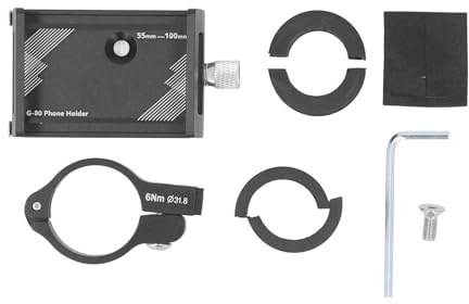 Lylithuif Soporte para teléfono Celular para Bicicleta Aleación de Aluminio Soporte para teléfono para Ciclismo Soporte de navegación para Bicicleta de montaña Motocicleta Durable A Prueba