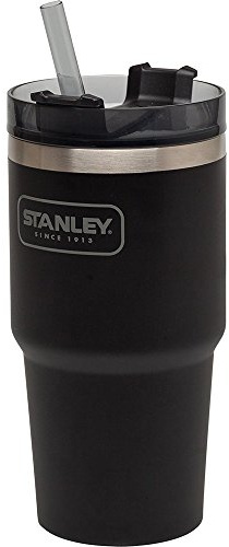 Stanley aventure Isolation sous vide Thermos isotherme Quencher, Acier inoxydable, Matte Black, 0.59 Litre