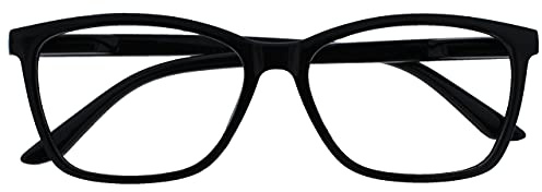 Die Lesebrille Unternehmen Schwarz Leser Groß Designer Stil Herren Federscharniere R51-1 +1,00