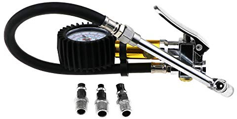 0-15 bar Druckluft Reifenfüller 0-220PSI Reifenfüllpistole Luftdruckprüfer Reifenfüll-Messgerät Manometer Auto Reifen
