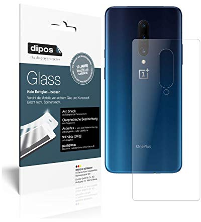 dipos 2x Protector de Pantalla 9H mate para OnePlus 7 Pro Rückseite | Antirreflejos, no se rompe ni astilla, no es cristal, antigolpes, antiarañazos, sin burbujas, autoadhesivo