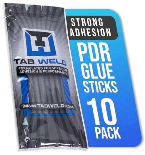 Tabweld Black Plague PDR Glue Sticks - Paintless Dent Repair - Grey, 10 Pack