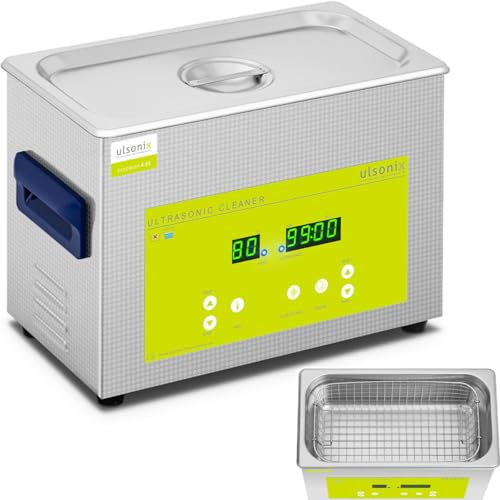 ulsonix Ultrasonic Cleaner Ultrasonic Bath Cleaning Machine LED Degas Function 4.5L 120W PROCLEAN 4.5S (Stainless Steel, 2 Ultrasonic Transducers, 0-80°C)