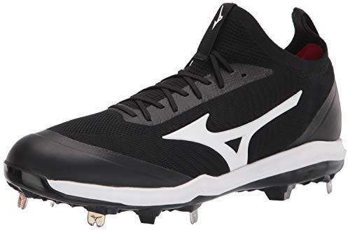 Mizuno Herren Stollen Baseballschuh, Schwarz/Weiß, 46.5 EU