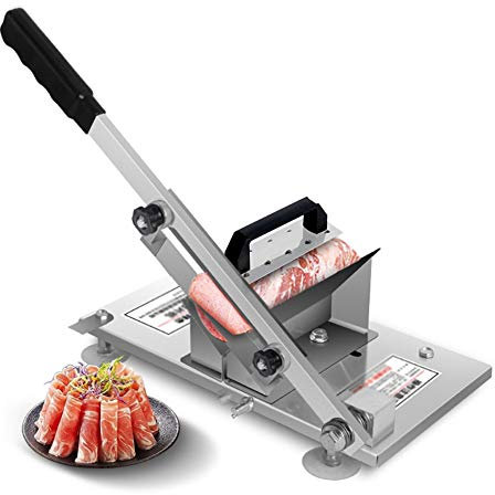 Cortadora Manual De Carne Congelada - Acero Inoxidable Maquina De Cortar Con Cuchilla Original Y Bolsa De Carne Congelada Para Carne De Res Fácil De Limpiar