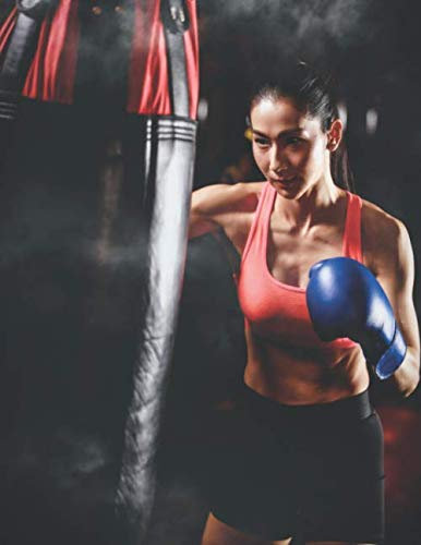 Trainingsbuch: Tagebuch für alle Kampfsportler und Kampfsport Fans ♦ Trainingsjournal für über 100 Einträge ♦ A4+ Format ♦ Motiv: Boxerin