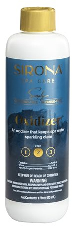 Sirona Spa Care Simply Oxidizer – Step 2 in The 3-Step Sirona Simply Chlorine-Free, Bromine-Free System for Spas & Hot Tubs, 32 fl oz (82137)