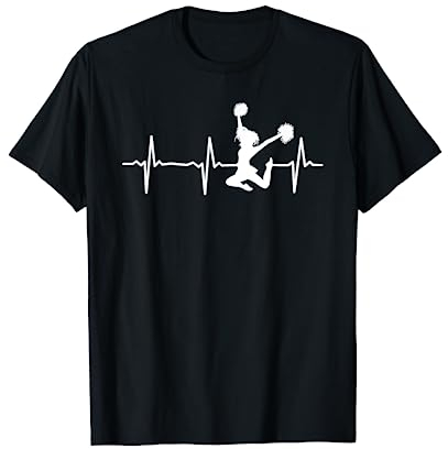Cheerleading Heartbeat Cheerleader Heartbeat Cheerleading T-Shirt