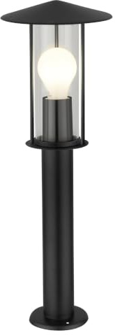 firstchoicelighting Treviso - Black Outdoor 50cm Post Light