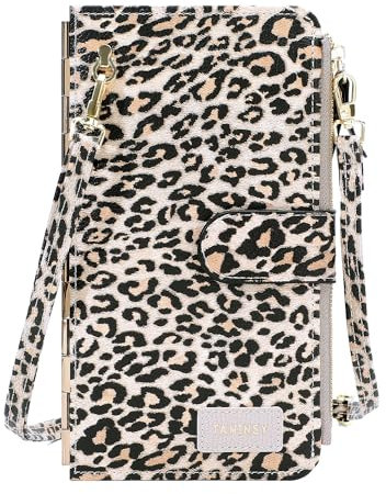 Poshlr Damen Geldbörse - Portemonnaie mit vielen Fächern, groß, mittelgroß, klein, lang mit Reißverschluss