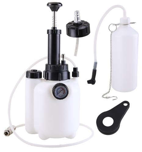 Surakey Dispositivo de purga de frenos para coche, 3 L, con depósito de aspiración de 1 L