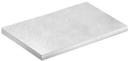 dekora - Base para Tartas Rectangular - Medidas 40 x 30 x 1,2 cm - Bandeja de Cartón Rígido Recubierto con Papel de Aluminio - Apto para Contacto Alimentario y Reutilizable - Color Plata