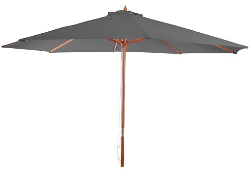 Sonnenschirm Florida, Gartenschirm Marktschirm, Ø 3,5m Polyester/Holz 7kg