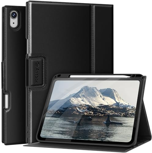 Antbox Funda para iPad Air de 11 pulgadas M4/M3/M2 (2026/2025/2024), iPad Air de 5ª y 4ª generación (2022/2020) de 10,9 pulgadas con soporte para bolígrafo, función de encendido y apagado automático