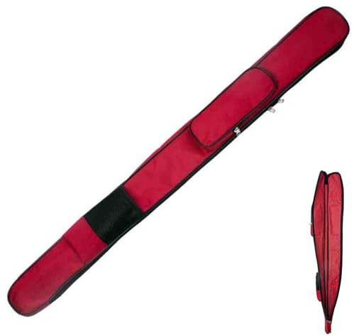 HJHUUA 110 cm Lange rote Schwerttaschen,wasserdichte Aufbewahrungstasche aus Oxford-Stoff,bietet Platz für 1 Schwert,Verstellbarer Rucksack für Geschenke,Katana,Bokken,Samurai-Schwert
