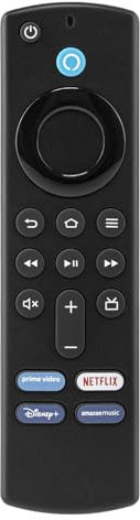 Télécommande à Commande vocale for Amazon Alexa Fire TV Stick 3r Gen Fire TV Cube Fire TV Stick Lite 4K Smart Home Controller(Music)