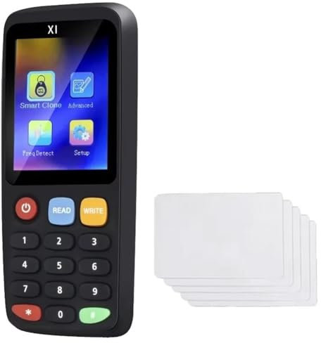 Ohewiiuk Lector Duplicador de Decodificador NFC con Chip Inteligente RFID X7 + Copiadora de Etiquetas de Tarjeta UID 5X 125 KHz 13,56 MHz Tarjeta Clonadora de Token de Credencial