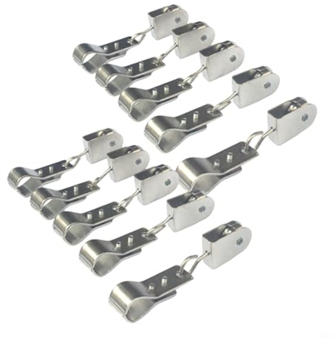 FUBESK 10 Stück Einzelne Riemenscheibe, 304 Edelstahl Edelstahl Hängendraht Abschlepprad, Drehgelenk Heben Drahtseil Seilrolle für 15 mm bis 25 mm Drahtdurchmesser
