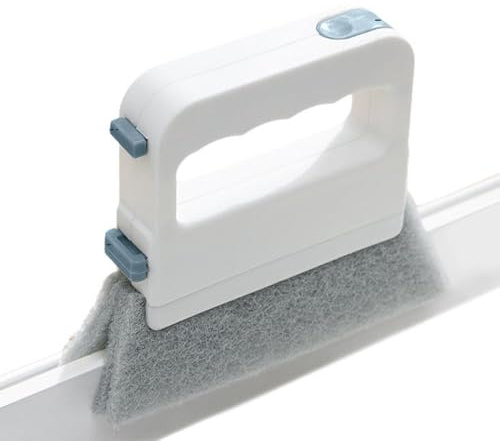 Pulitore per battiscopa – Pulitore per battiscopa | Spazzola per la pulizia delle finestre, per porte scorrevoli, spazzole per fessure angolari, salviette spolverino con manico antiscivolo per lavello