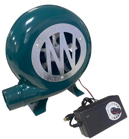 JOUFNING Elektrisk luftfläkt i centrifugal – 220 V pumpfläkt med guvernor, elektrisk smed med variabel hastighet, kraftig spis matlagning flamspänning (40 W)