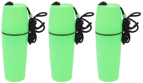 BESPORTBLE Caja estanca Flotante de 3 Piezas: Recipiente de plástico hermético de 12,7 x 4,3 cm para Jugar en la Playa, Practicar Kayak y esnórquel. Estuche Protector Impermeable para Botellas.