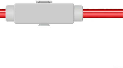 Bulevisiter Terminal Block 1000V 100A, Brass with Double-Screw Technology for Secure High-Current Connection, Self-Extinguishing ABS Housing, 37x13x20mm, Wiring