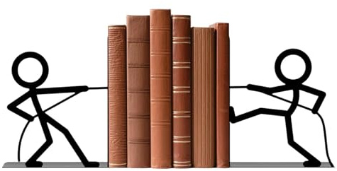 Sujetalibros para estanterías – 2 piezas de metal negro resistente separadores para estanterías de libros, tope antideslizante para sujetalibros | Soporte antideslizante en forma de L para escuela