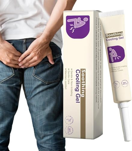 Crema de Alivio Anal,Gel Calmante Para El Ano,De Pomada Para El Del Ardor Anal,Alivia la Molestia, Picazón e Irritación,Post-Ejercicio, Hogar, Viaje Y Diario (1pcs)
