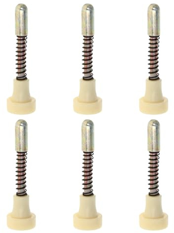 ifundom Spring-Loaded Plunger Pin Latches Stainless Steel and Plastic Material 6pcs with Good Fastening Strength for Crib and Pet Cage Door