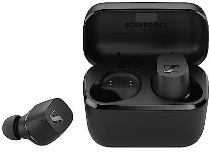 Sennheiser CX True Wireless Earbuds - In-auric.BT Earbuds for Music and Call, Passive Noise Cancelling, Customizable Touch Controls, Deep Bass, IPX4, 27h Battery, Black
