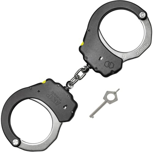 ASP Ultra Plus Chain Handcuffs, Forged Aluminum, Keyless Double-Locking Handcuffs, No Handcuff Key Required, Police Gear, Law Enforcement Gear and Security Guard Equipment, Handcuffs and Restraints