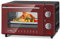 WOLTU Horno Electrico Pequeño10 L, 650 W, Control de Temperatura 100-230℃ y Temporizador 0-60 Minutos, con Bandeja y Rejilla, Rojo+Negro
