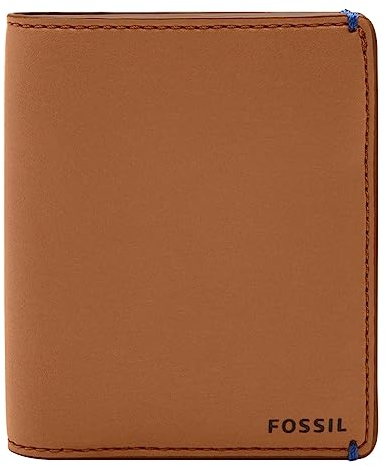 Fossil Brieftasche für Männer Joshua, Veganer Kaktus Vordertasche Brieftasche Tan 8.89cm L x 1.27cm B x 10.16cm H ML4462231
