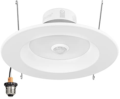 Maxxima 5 in. & 6 in. Retrofit LED PIR Motion Sensor Downlight - 1300 Lumens, 14 Watts, 5 CCT 2700K/3000K/3500K/4000K/5000K, Energy Efficient Indoor Ceiling Lighting Fixture