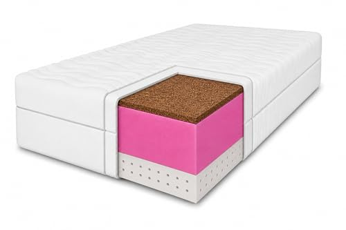 MARPUR Schaummatratze 160x200 Tango, H3/H4, Weiß, Latex-Kokos, 20 cm | Matratze 160x200, Wendematratze, atmungsaktiv, hypoallergen