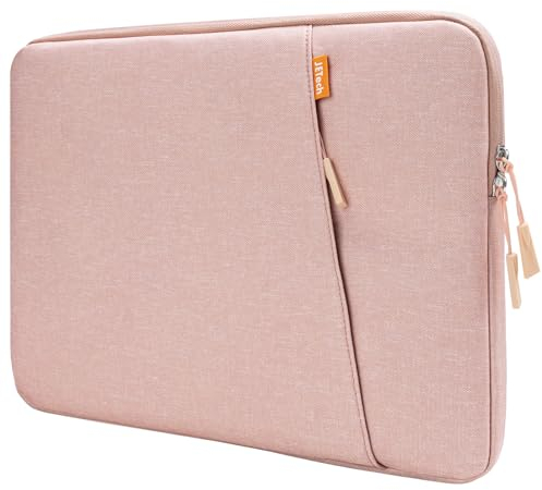 JETech Laptop Sleeve for 16-Inch MacBook Pro (M4 / M3 / M2 / M1, 2019-2024), Waterproof Bag Case with Pocket, Compatible with 16 Inch Notebook (Rose Gold)