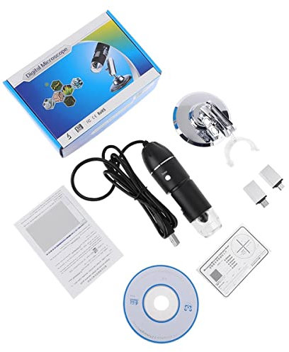 Mikroskopzubehör 3-in-1 160 0x USB. Mikroskop-Typ-C-Mobiltelefon-Lupe Haltbarkeit und zuverlässige Leistung(Without dim knob)