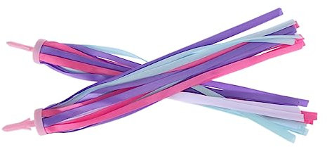 Kisangel Paar Dreiräder Fahrradzubehör für Kinder Fahrraddekorationen für Kinder luftschlangen Streamer für Fahrradlenker Lenker-Streamer Quaste Schleife Dreirad Violett