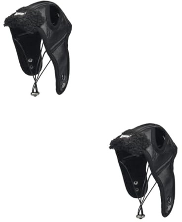 INOOMP 2stücke Fliegermütze Für Haustiere Kreative Kostümdekoration Für Hunde Und Katzen Schwarz s Für Abenteuer Und Fotoshootings Sorgt Für Aufsehen Und Freude
