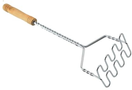 Potato mashers, 1pc Potato Press Potato Ricer Press Potatoe Mashers Mashed Potatoes Maker Vegetable Mashers Mashed Potatoes Masher Round Vegetable Ricer Hand Ricer Potato Masher Wood Baby Fruit