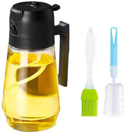 Botella pulverizadora de niebla de aceite, botella de aceite en aerosol de cocina, pulverizador de niebla de aceite, botellas pulverizadoras recargables de grado alimenticio, dispensador de aceite de